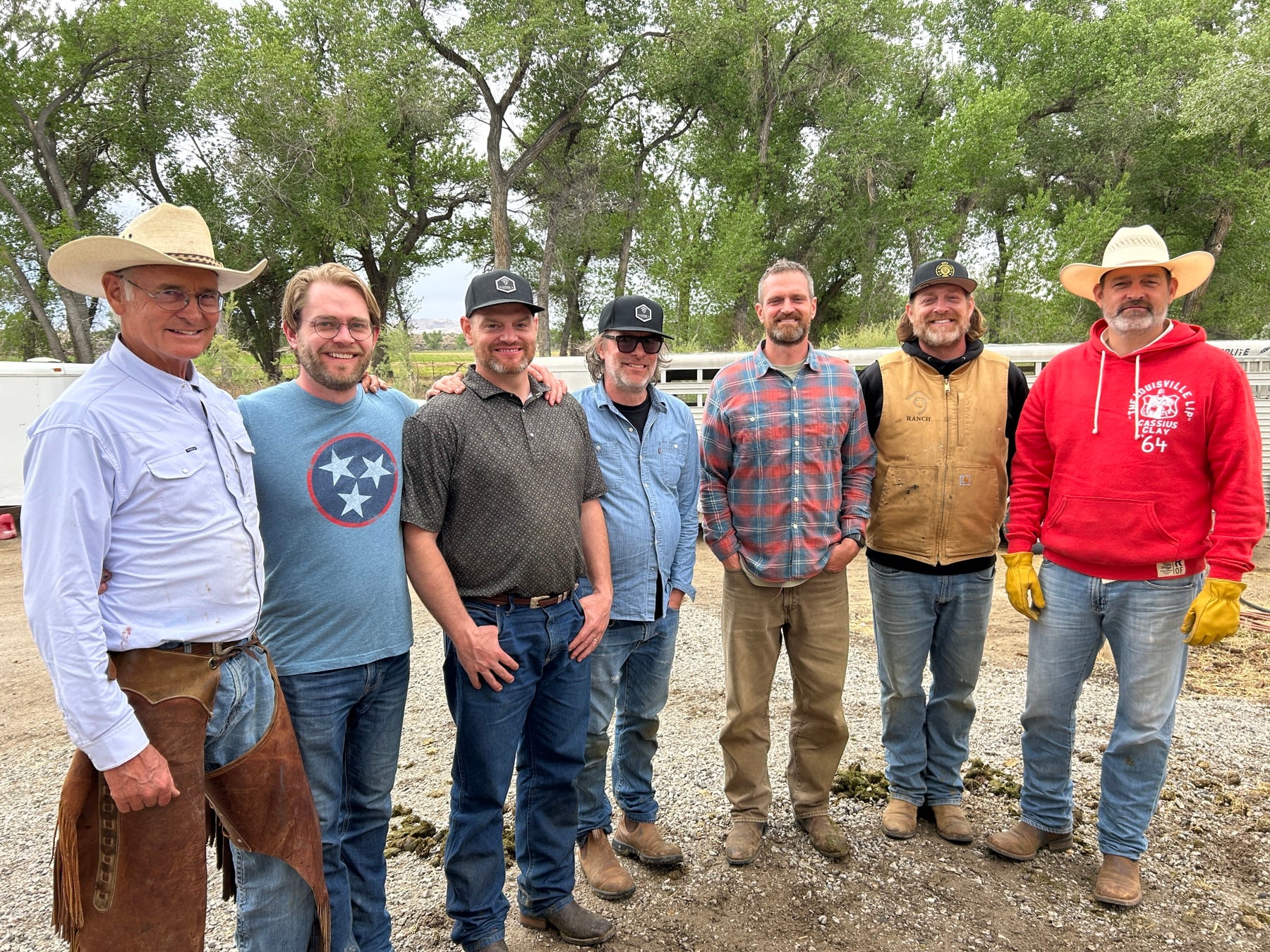 The Hyde family at Rafter 9 Ranch
